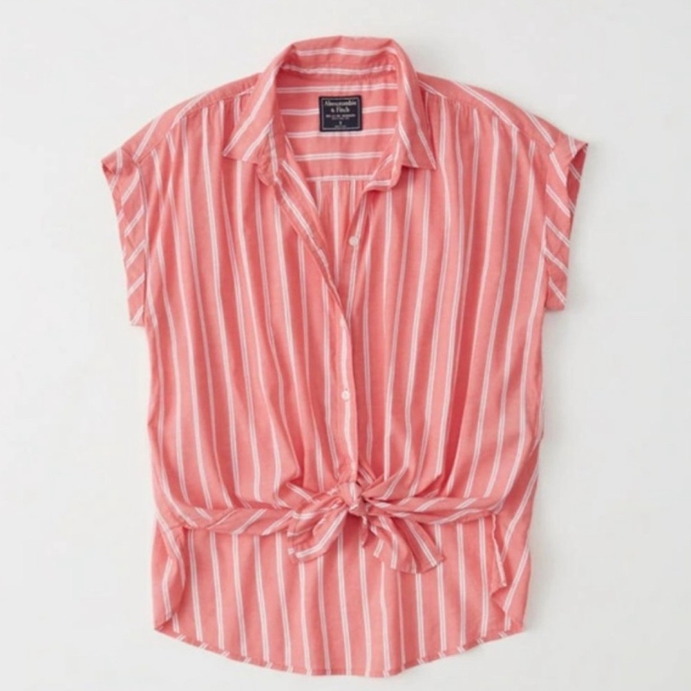 Abercrombie Tie Front Button Up Shirt S